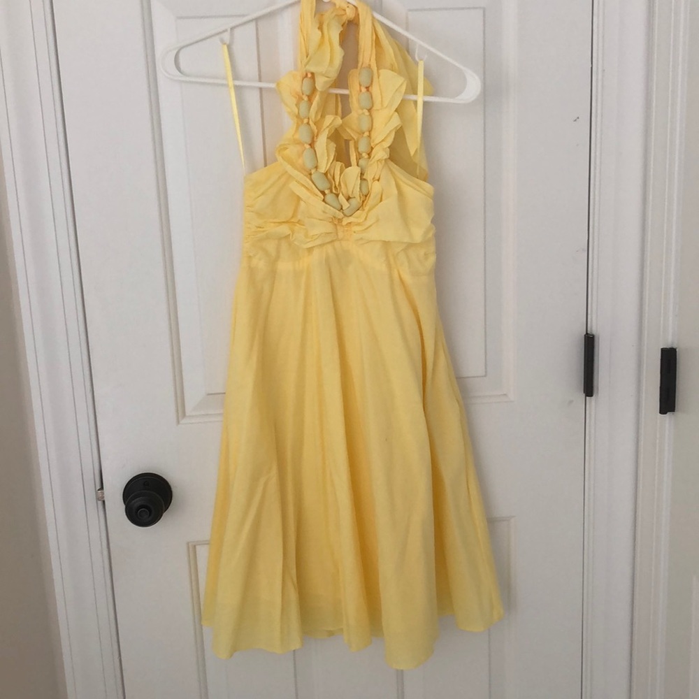 Yellow boutique dress, size S